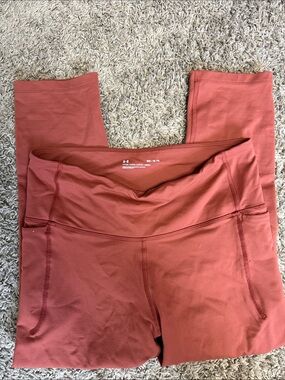 Under Armour Rust-Colored Performance High-Waist Leggings